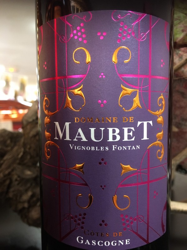 Côtes de Gascogne, vin rouge du domaine de Maubet